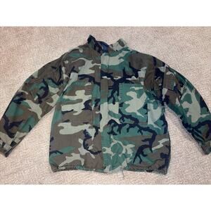 Authentic Camouflage Military Lined Jacket - Size xL